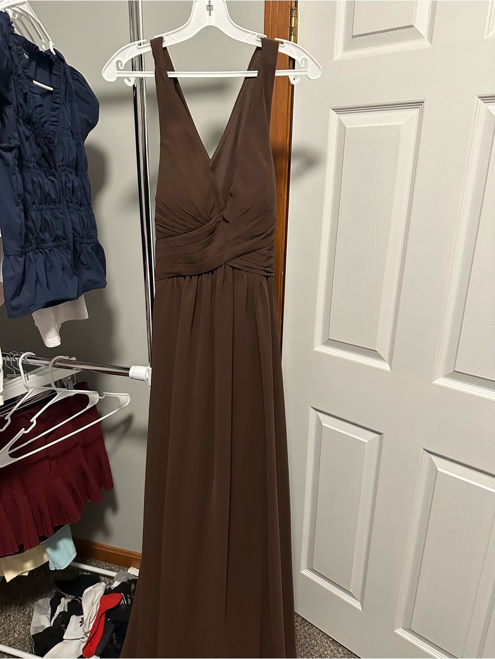 Formal brown dress